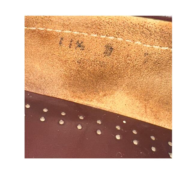 GH Bass & Co Weejuns Ox Blood Penny Loafers Burgundy Leather Men's Size 11,5 D - Picture 6 of 8